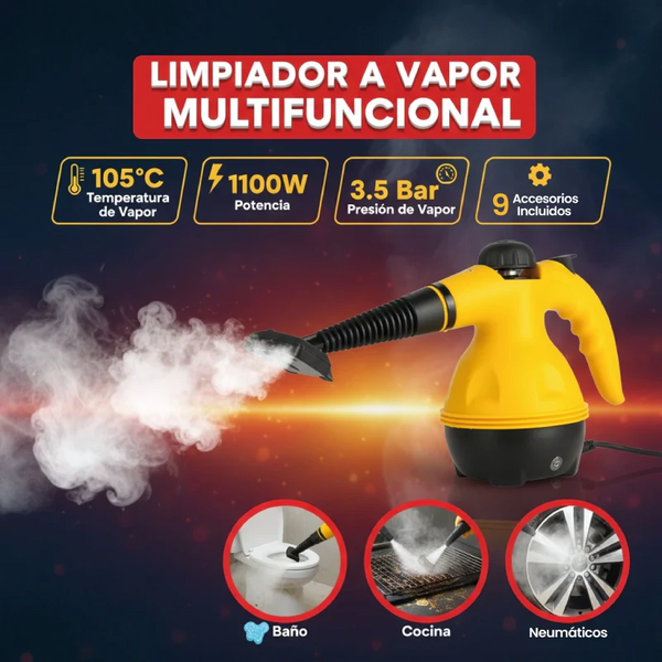 CleanVapor X® Limpiador a Vapor y Sanitizador ✨